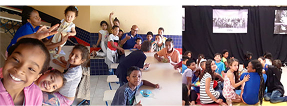 Crianças no reforço escolar do Cisfac Itapoã