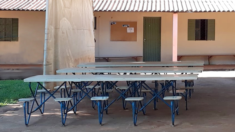 Mesas para refeitório do Cisfac Rajadinha.